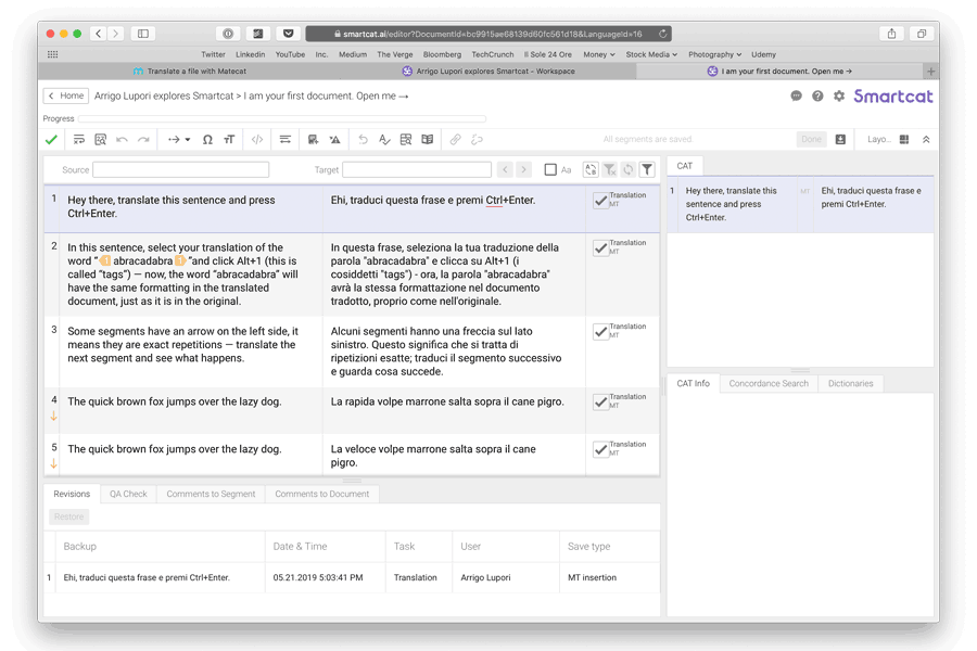 translation memory programs for mac